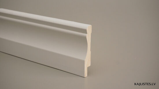 Painted wooden skirting boards